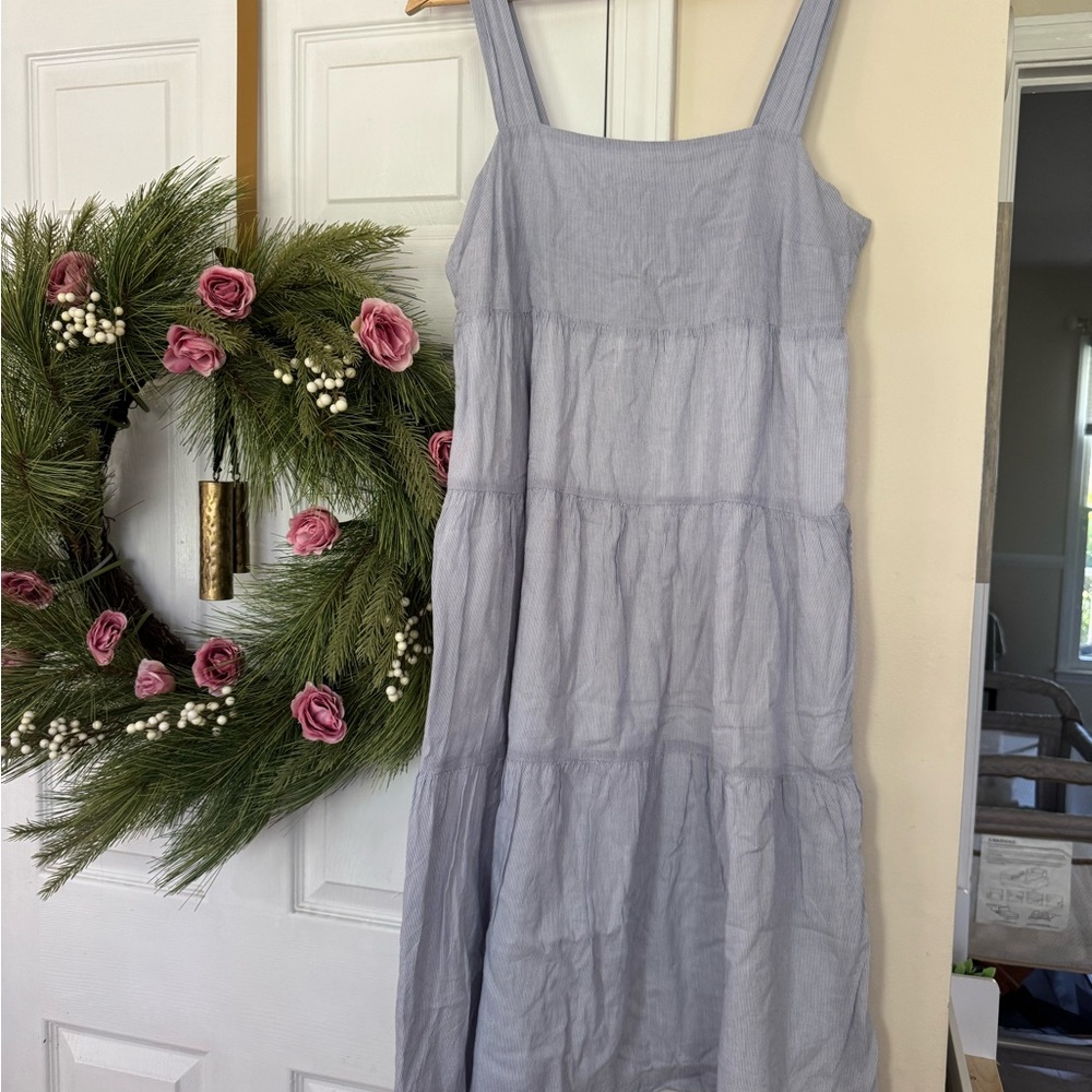 Madewell Tiered Midi Sundress